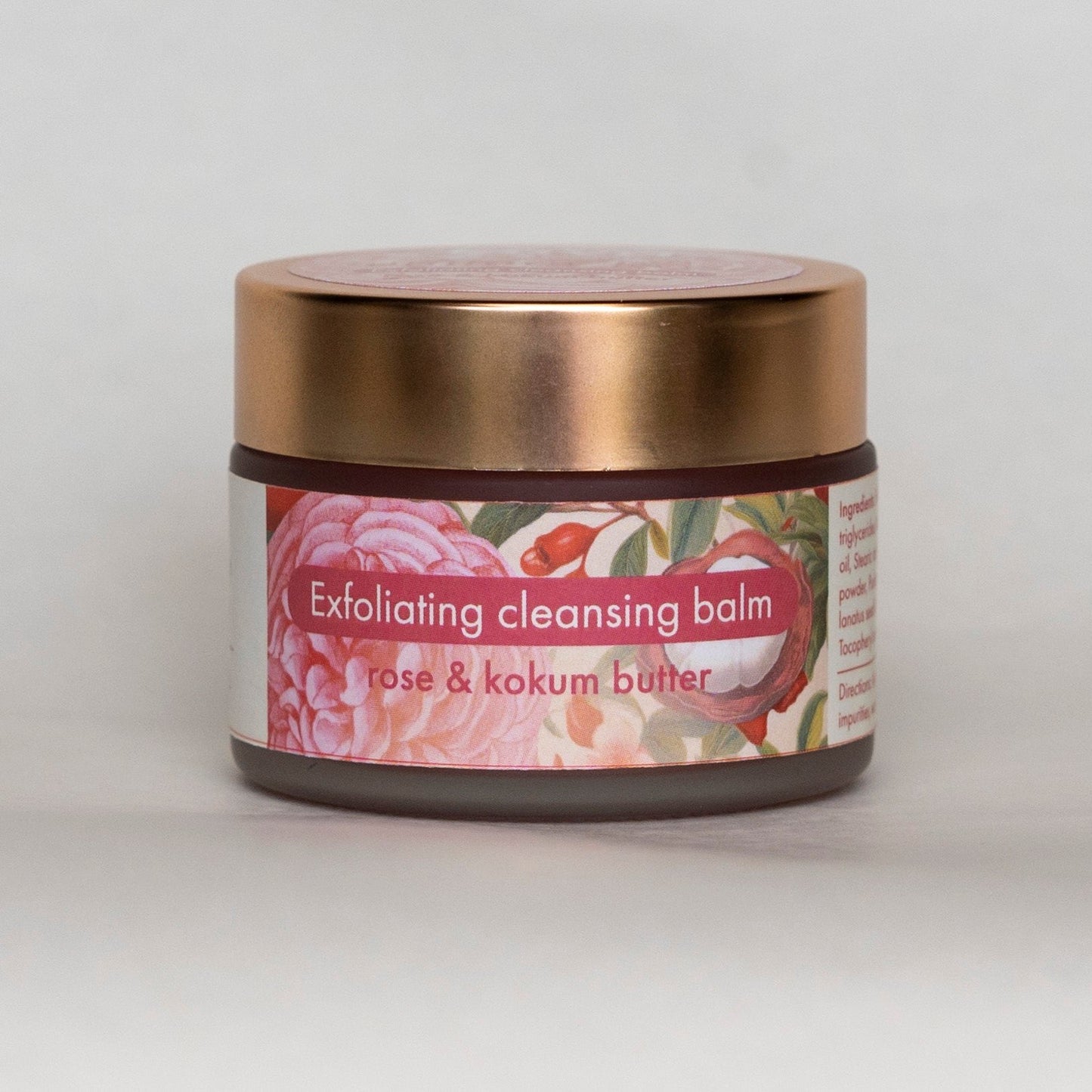 'Summer Rose' - Exfoliating Cleansing Balm - Rose & Kokum Butter - 50gms