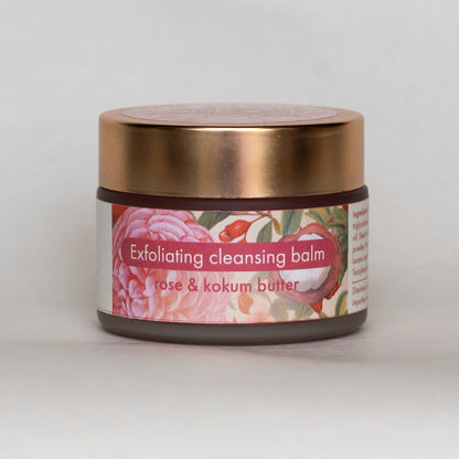 'Summer Rose' - Exfoliating Cleansing Balm - Rose & Kokum Butter - 50gms